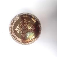 [bronze], Casting Singing Bowls, With Om Mani Padme Hum In [red], [select Accessories]