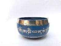 [bronze], Casting Singing Bowls,with Om Mani Padme Hum In [blue], [select Accessories]