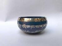 [bronze], Casting Singing Bowls,with Buddha Eye In [blue], [select Accessories]