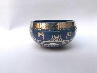[bronze], Casting Singing Bowls,with Double Dorje In [blue], [select Accessories]