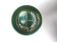[bronze], Casting Singing Bowls, With Buddha Eye In [green], [select Accessories]