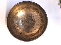 Hand Beaten Bronze Singing Bowl With [etching Carving], [select Accessories]