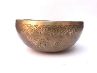 Hand Beaten Bronze Singing Bowl With [etching Carving], [select Accessories]