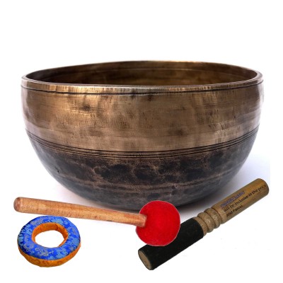 [special], Hand Beaten Bronze Singing Bowl With [antique], [select Accessories]
