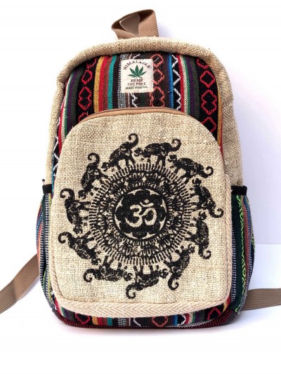 Natural Hemp Backpack Bag