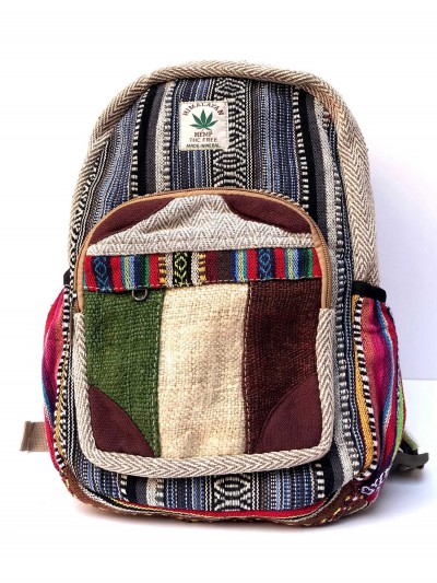 Natural Hemp Backpack Bag
