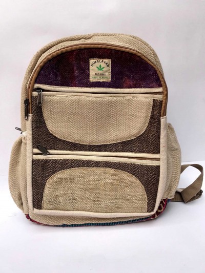 Natural Hemp Backpack Bag