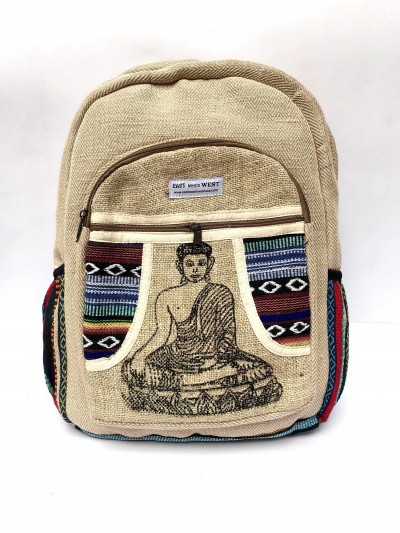 Natural Hemp Backpack Bag