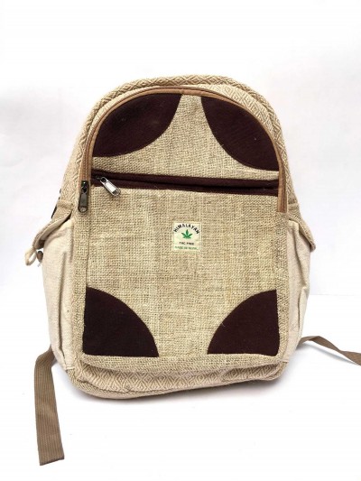 Natural Hemp Backpack Bag