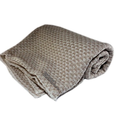 Pashmina Muffler, Thick Nepali Pashmina Shawl, Eight-ply Wool, Mix Pattern
