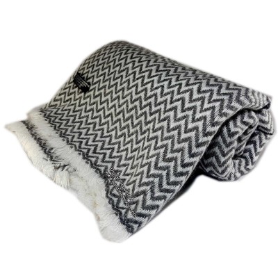 Pashmina Muffler, Thick Nepali Pashmina Shawl, Eight-ply Wool, Mix Pattern
