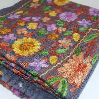Woolen Shawl, Exquisite Handmade Four-ply Woolen Shawl: Intricate Embroidery And Unparalleled Quality, Real Wool, [hq], Green