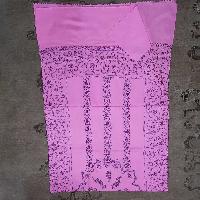 Ring Shawl, Delicate Two-ply Woolen Ring Shawl: Embroidered Beauty, Lightweight, And Warm, Real Wool, [hq], Pink