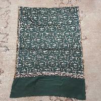 Ring Shawl, Delicate Two-ply Woolen Ring Shawl: Embroidered Beauty, Lightweight, And Warm, Real Wool, [hq], Black