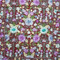 Woolen Shawl, Exquisite Handmade Four-ply Woolen Shawl: Intricate Embroidery And Unparalleled Quality, Red