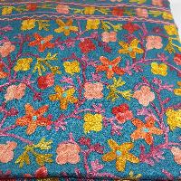 Woolen Shawl, Exquisite Handmade Four-ply Woolen Shawl: Intricate Embroidery And Unparalleled Quality, Green