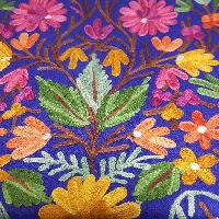 Woolen Shawl, Exquisite Handmade Four-ply Woolen Shawl: Intricate Embroidery And Unparalleled Quality, Blue