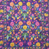 Woolen Shawl, Exquisite Handmade Four-ply Woolen Shawl: Intricate Embroidery And Unparalleled Quality, Blue