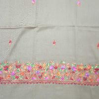 Woolen Shawl, Exquisite Handmade Four-ply Woolen Shawl: Intricate Embroidery And Unparalleled Quality, Brown