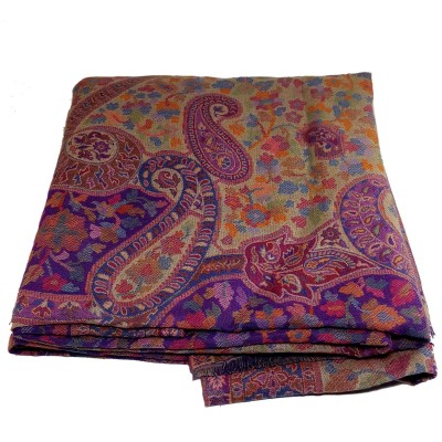 Woolen Shawl, Exquisite Handmade Four-ply Woolen Shawl: Intricate Embroidery And Unparalleled Quality
