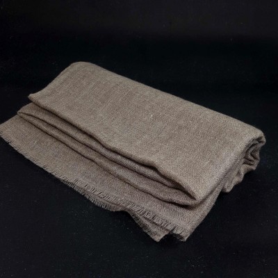 Ring Shawl [hq], A Thin, Soft, And Light Shawl For All-weather Use, Two-ply Wool, Real Pashmina Wool, Natural Color