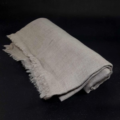 Ring Shawl [hq], A Thin, Soft, And Light Shawl For All-weather Use, Two-ply Wool, Real Pashmina Wool, Natural Color