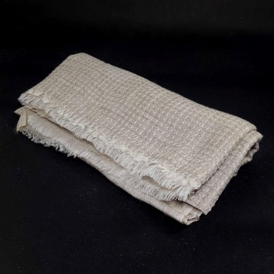 Ring Shawl [hq],a Thin, Soft, And Light Shawl For All-weather Use, Two-ply Wool, Real Pashmina Wool, Natural Color, Jakarta Pattern