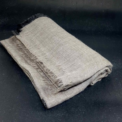Ring Shawl [hq], A Thin, Soft, And Light Shawl For All-weather Use, Two-ply Wool, Real Pashmina Wool, Natural Color