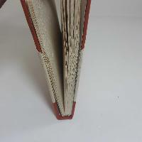 Flower Design, Lokta Paper [medium] Notebook, [45 Pages], [tie Dye], [real Flower], Red Corners