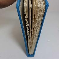 Plant Design, Lokta Paper [medium] Notebook, [45 Pages], [tie Dye], [real Flowers], Blue