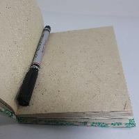 [peacock Feather], Lokta Paper [small] Notebook, [40 Pages], Flower Print