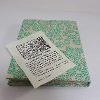 [peacock Feather], Lokta Paper [small] Notebook, [40 Pages], Flower Print