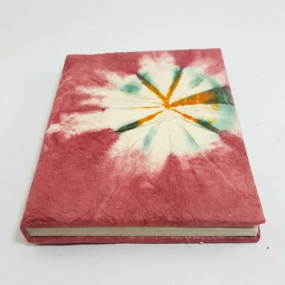 [tie Dye], Lokta Paper [small] Notebook, [40 Pages], [tie Dye], Dark Pink