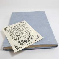 Circles Design,lokta Paper [medium] Notebook, [45 Pages], Aqua Base, [patchwork]