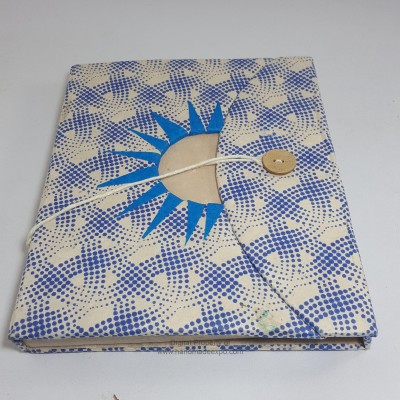 Folding Sun Design, Lokta Paper [medium] Notebook, [45 Pages], [screen Print]