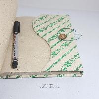 Folding Lokta Paper [medium] Notebook, [45 Pages], [screen Print]