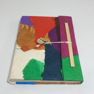 Folding Lokta Paper [small] Notebook, [40 Pages], Patchwork, [patchwork]