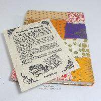 Folding Lokta Paper [small] Notebook, [40 Pages], Patchwork V1, [patchwork]