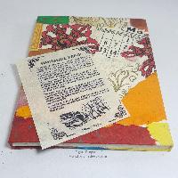 Folding Lokta Paper [medium] Notebook, [45 Pages], Patchwork V3, [patchwork]