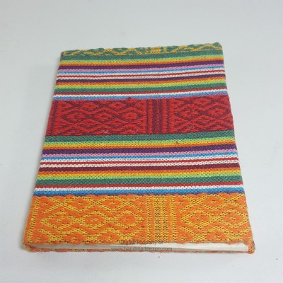 Lokta Paper [small] Notebook, [40 Pages], Textile Cover, [dora Cotton Cover]