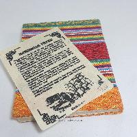 Lokta Paper [small] Notebook, [40 Pages], Textile Cover, [dora Cotton Cover]