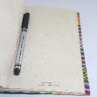 Lokta Paper [medium] Notebook, [45 Pages], Textile Cover, [dora Cotton Cover]