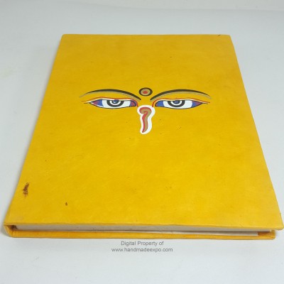 Buddha Eye Printed, Lokta Paper [medium] Notebook, [45 Pages], [screen Print]