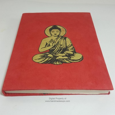 Blessing Buddha Printed, Lokta Paper [medium] Notebook, [45 Pages], [screen Print]