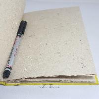 Om Mani Padme Hum Printed, Lokta Paper [medium] Notebook, [45 Pages], [screen Print]