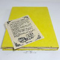 Om Mani Padme Hum Printed, Lokta Paper [medium] Notebook, [45 Pages], [screen Print]