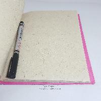 Hindi Om Printed, Lokta Paper [medium] Notebook, [45 Pages], [screen Print]