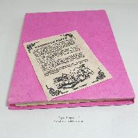 Hindi Om Printed, Lokta Paper [medium] Notebook, [45 Pages], [screen Print]
