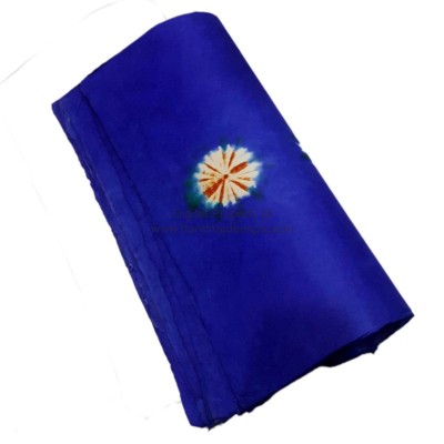 Nepali Lokta Wrapping Paper, [tie Dye], Blue