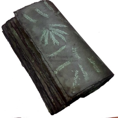 Nepali Lokta Wrapping Paper, [veggie Dye], Dark Grey